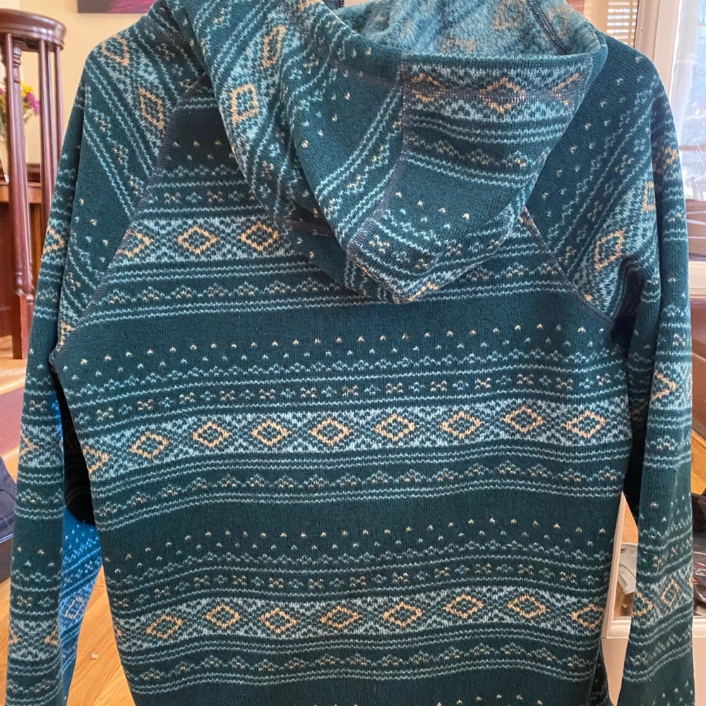North face fleece hooded pullover
